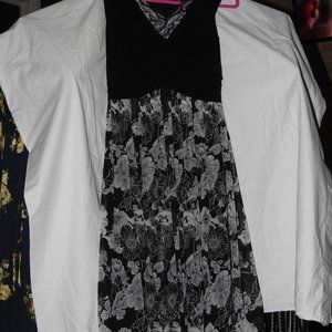 Jessica howard black and white floral dress